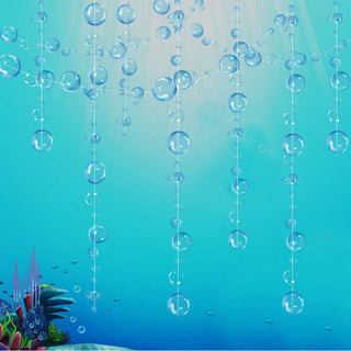 Under the Sea Theme Transparent Blue Bubble Garlands (4pcs) 1