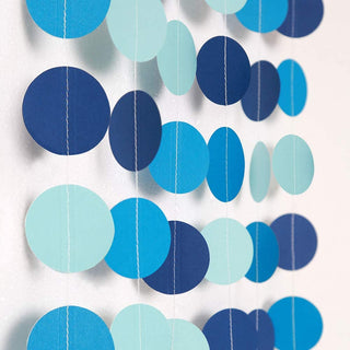 Blue Circle Dot Garlands (52ft) 1