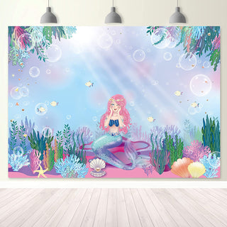 Under The Sea Party Backdrop 5x7 ft  1