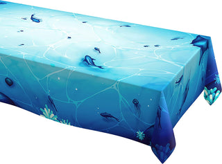 Fabric Under The Sea Party Tablecloth (9x5 ft) 1