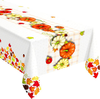 Fall Tablecloth Thanksgiving Decoration (9x5ft) 1