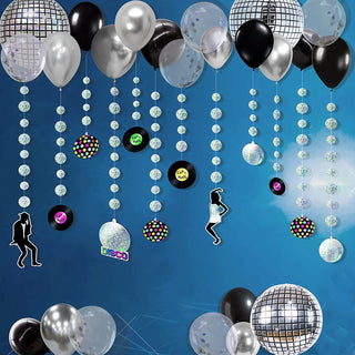 Iridescent Disco Balloons and Garlands Kit (35pcs) 1