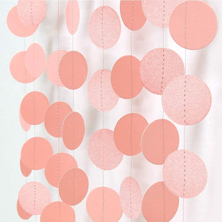 4pcs pink Circle Dots Garland home decor 1