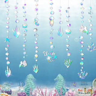 Iridescent Under The sea Party Garlands (4pcs) 1