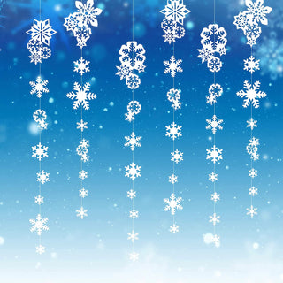 White Snowflakes Garlands (6pcs)1