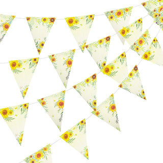 Sunflower Bunting Flag Banners Set (28ft) 1