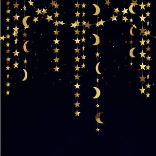 Gold Star and Moon Garland (4pcs)1