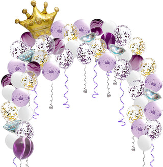 Lavender Balloon Princess Set (50 pcs) 1