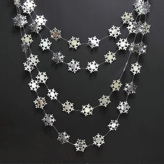 Silver Snowflake Garland for Winter Wonderland/Onederland Party Decoration 2