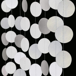 4pcs Pearl White Circle Dots Garland 2