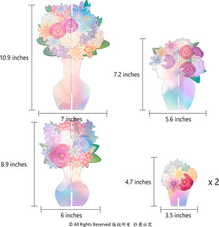 Holographic Flower Centerpieces Set (5pcs) 8