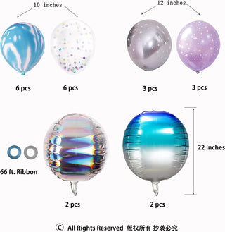 Iridescent Balloon Kit Holographic Decorations (22 pcs) 2
