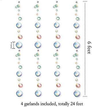 Colorful Flat Bubble Garlands (4pcs) 2