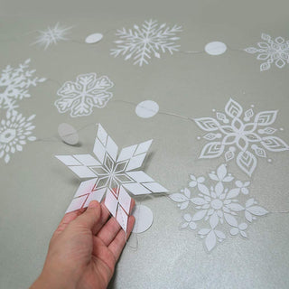 4pcs Winter Wonderland White Snowflake Garland 2