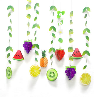 Tropical Garlands Set with Fruits and Leaves (12pcs) 4