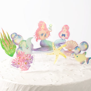 Mermaid Cup Cake Toppers (14pcs) 3