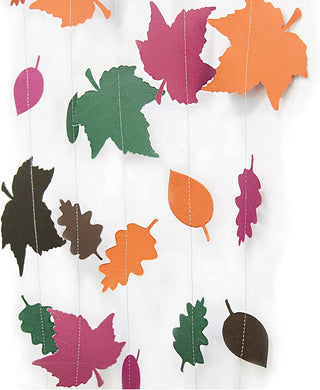 Autumn Leaf and Cirle Garlands for Thanksgiving (26ft) 4