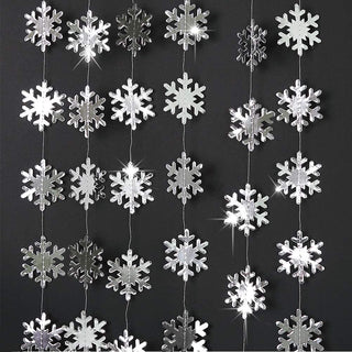 Silver Snowflake Garland for Winter Wonderland/Onederland Party Decoration 3