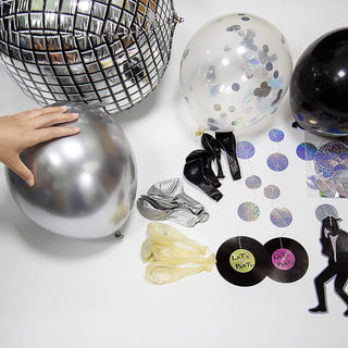 Iridescent Disco Balloons and Garlands Kit (35pcs) 3