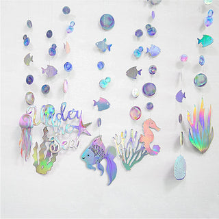 Iridescent Under The Sea Party Garland (12 pcs) 4