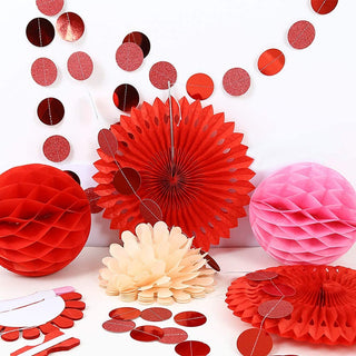 Rose Red Pink Party Pom Pom Kit for Valentines Day Decorations 4