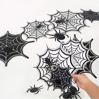 Black Spider Web Garland for Halloween 4