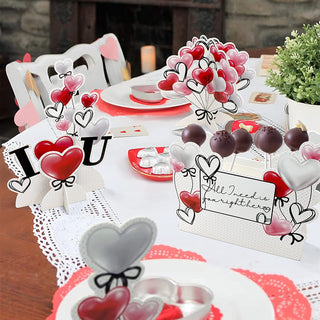  6 pcs  kit of lovely heart centerpieces 4
