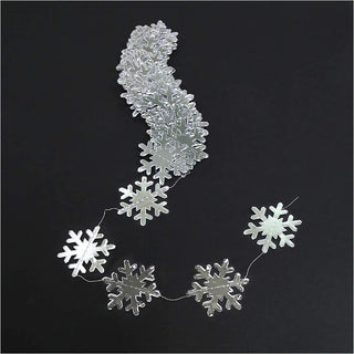 Silver Snowflake Garland for Winter Wonderland/Onederland Party Decoration 4