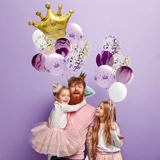 Lavender Balloon Princess Set (50 pcs) 3
