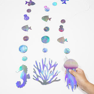 Iridescent Under The sea Party Garlands (4pcs) 4