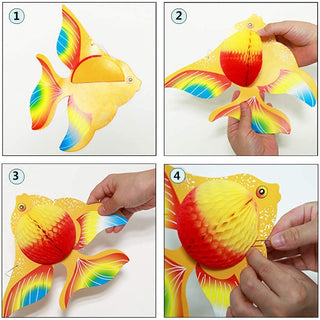 3D Colorful Tropical Fish Bubble Garland 5