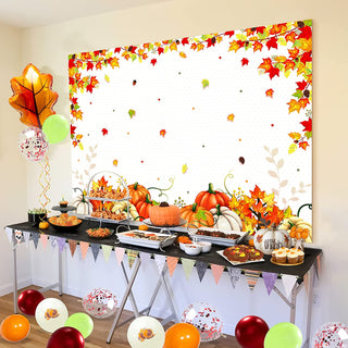 Fall Party Backdrop Thanksgiving Decoration (7x5ft)  3