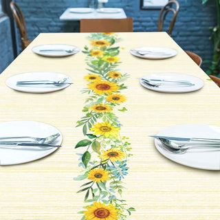9x5 ft Sunflower Tablecloth 5