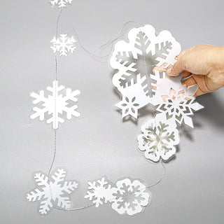 White Snowflakes Garlands (6pcs) 5