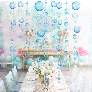 Under the Sea Theme Transparent Blue Bubble Garlands (4pcs) 5