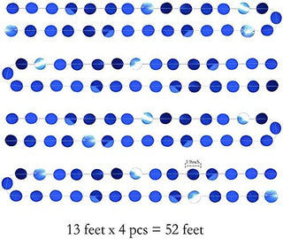 Royal Blue Circle Dots Garland (52ft) 5