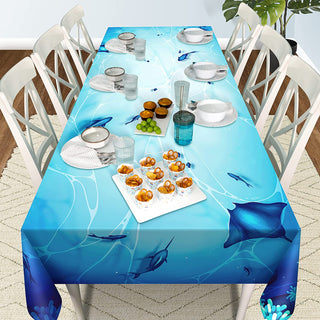 Fabric Under The Sea Party Tablecloth (9x5 ft) 5