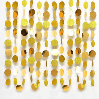 4pcs Gold Circle dots Garland Party Decoration 5