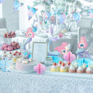 Mermaid Party Centerpiece Set in Pink and Blue (7pcs) 4