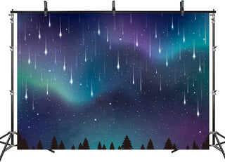 Aurora Shooting Star Backdrop 5x7 ft Fabric 6