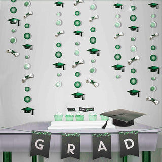 4pcs Green Graduation Party Decoration Congrat Grad Garland 6