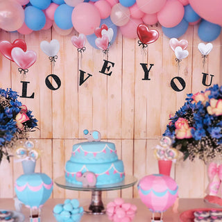LOVE YOU Banner Heart Garland for Valentine’s Day Decorations 7