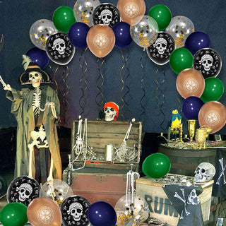 Halloween Skull Pirate Balloons Set (26 pcs) 2