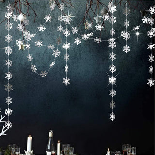 Silver Snowflake Garland for Winter Wonderland/Onederland Party Decoration 7