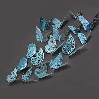 3D Teal Blue Butterfly Wall Decal (Teal Blue A) 73D Teal Blue Butterfly Wall Decal (Teal Blue A) 8