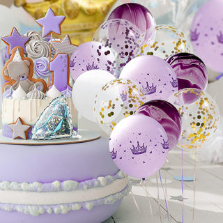 Lavender Balloon Princess Set (50 pcs) 6