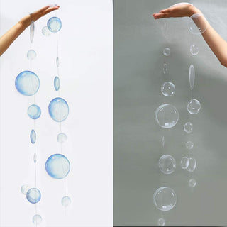 Under the Sea Theme Transparent Blue Bubble Garlands (4pcs) 6