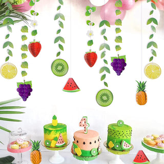 Tropical Garlands Set with Fruits and Leaves (12pcs) 5