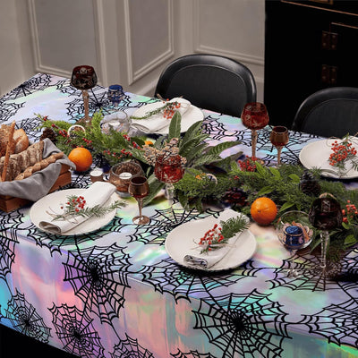 Halloween Spiderweb Tablecloths Set (2pcs)