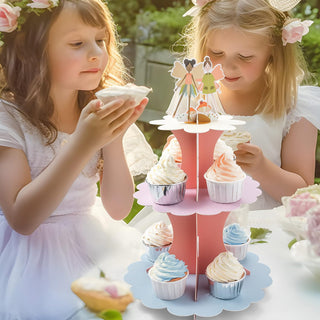 Pastel Woodland Fairy 3-Tier Cupcake Stand 3